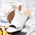Studded Elegance Mules