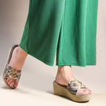 Python Chic Wedges