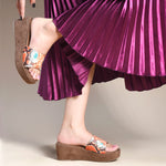 Python Chic Wedges