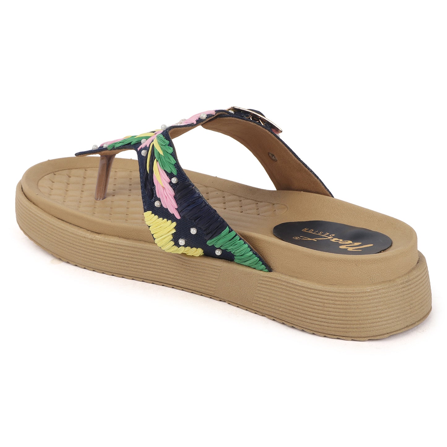 Flora Buckle Slides