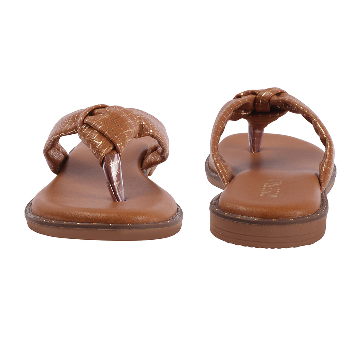 Rose Italia Knotted toe-ring Slip-on Flat Sandals