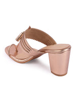 Rose Italia Tassel Block Heel Sandals