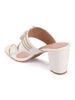 Rose Italia Tassel Block Heel Sandals
