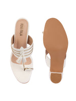 Rose Italia Tassel Block Heel Sandals