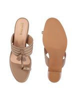 Rose Italia Tassel Block Heel Sandals