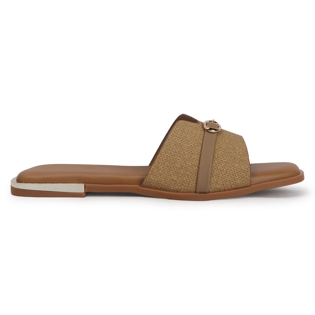 Open-Toe Slip-on Flat Sandals