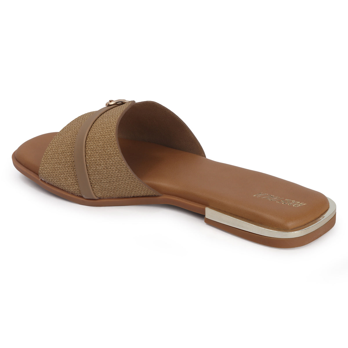 Open-Toe Slip-on Flat Sandals