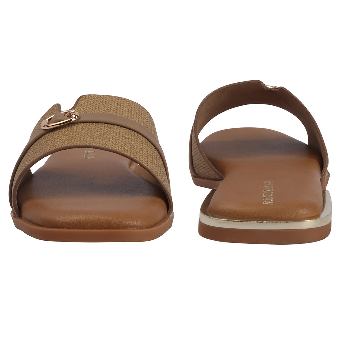 Open-Toe Slip-on Flat Sandals
