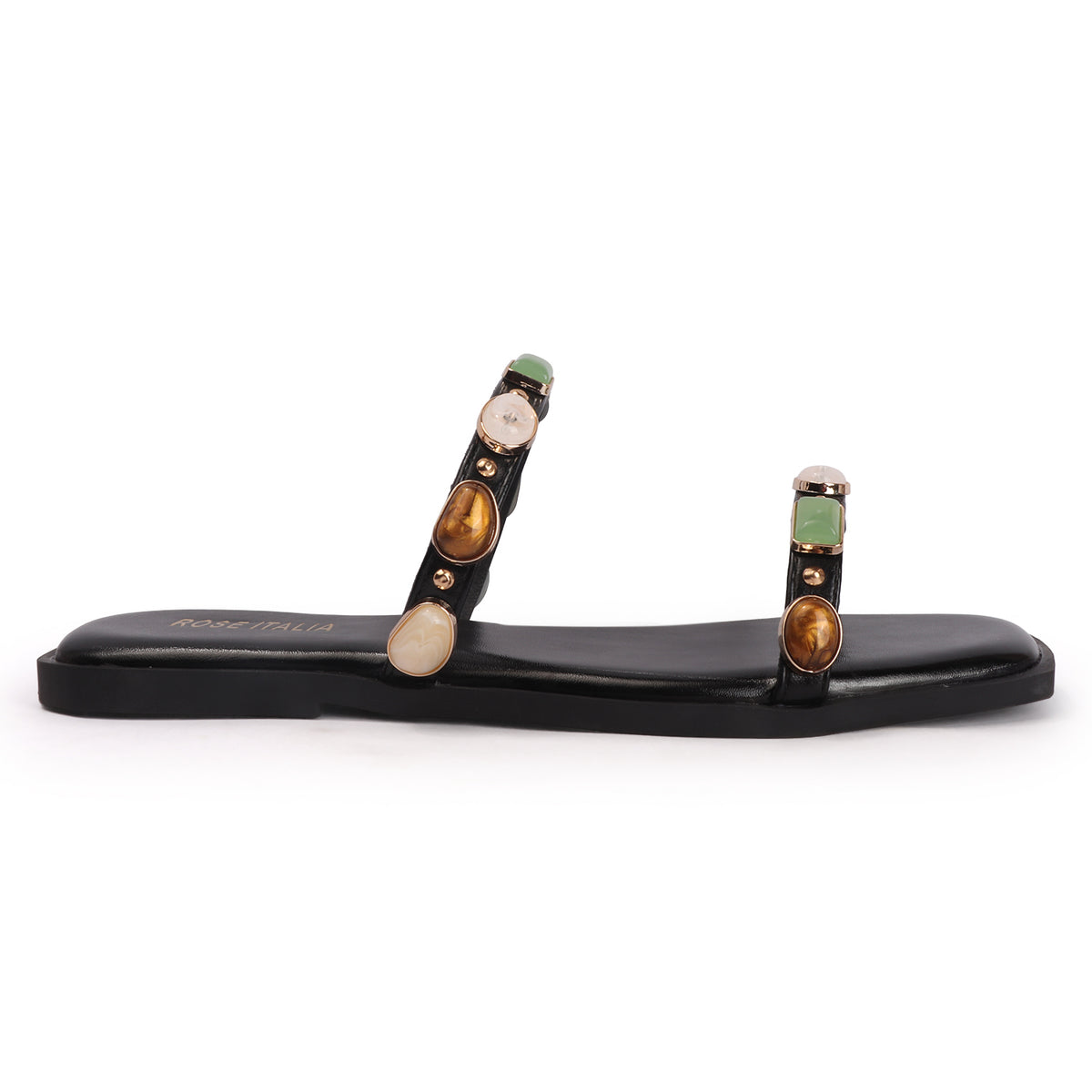 Rose Italia Slip-on Flat Sandals