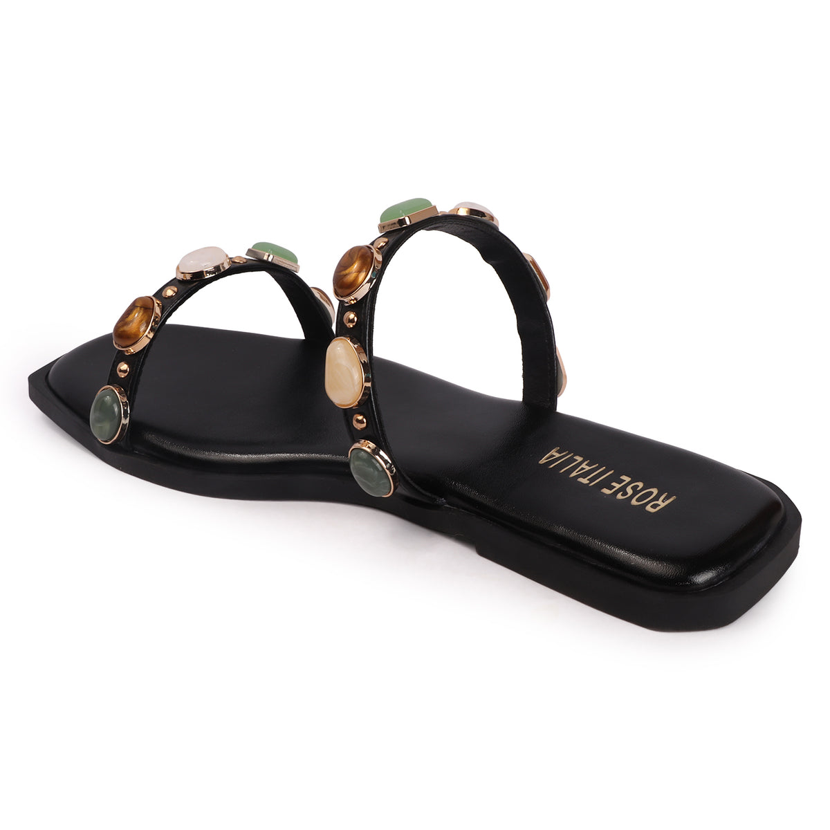 Rose Italia Slip-on Flat Sandals