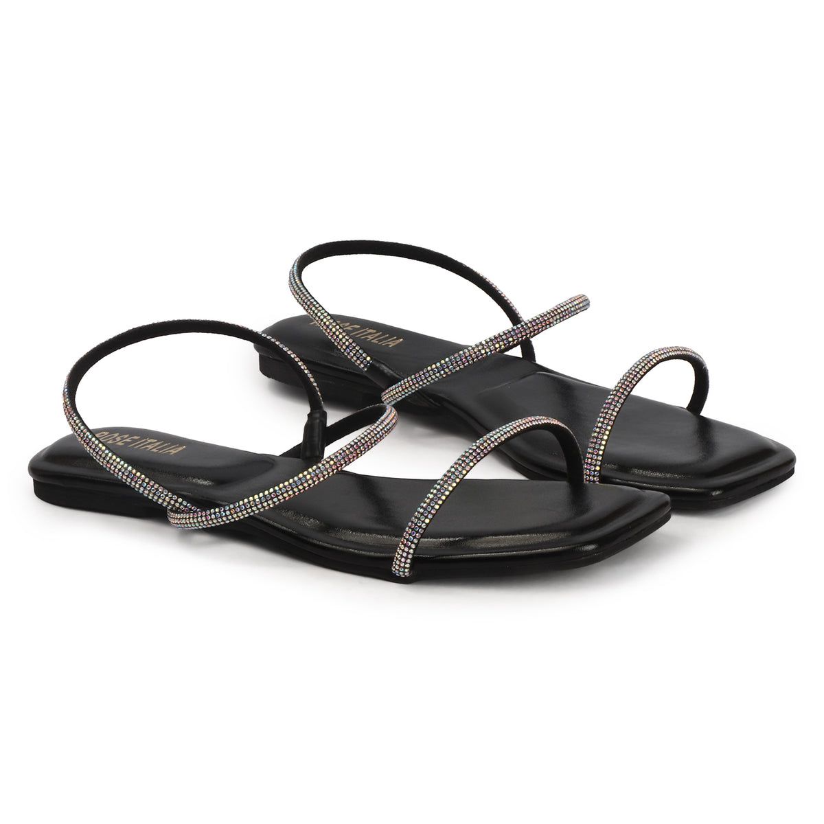 Rose Italia chic gold-toned Flat Sandals