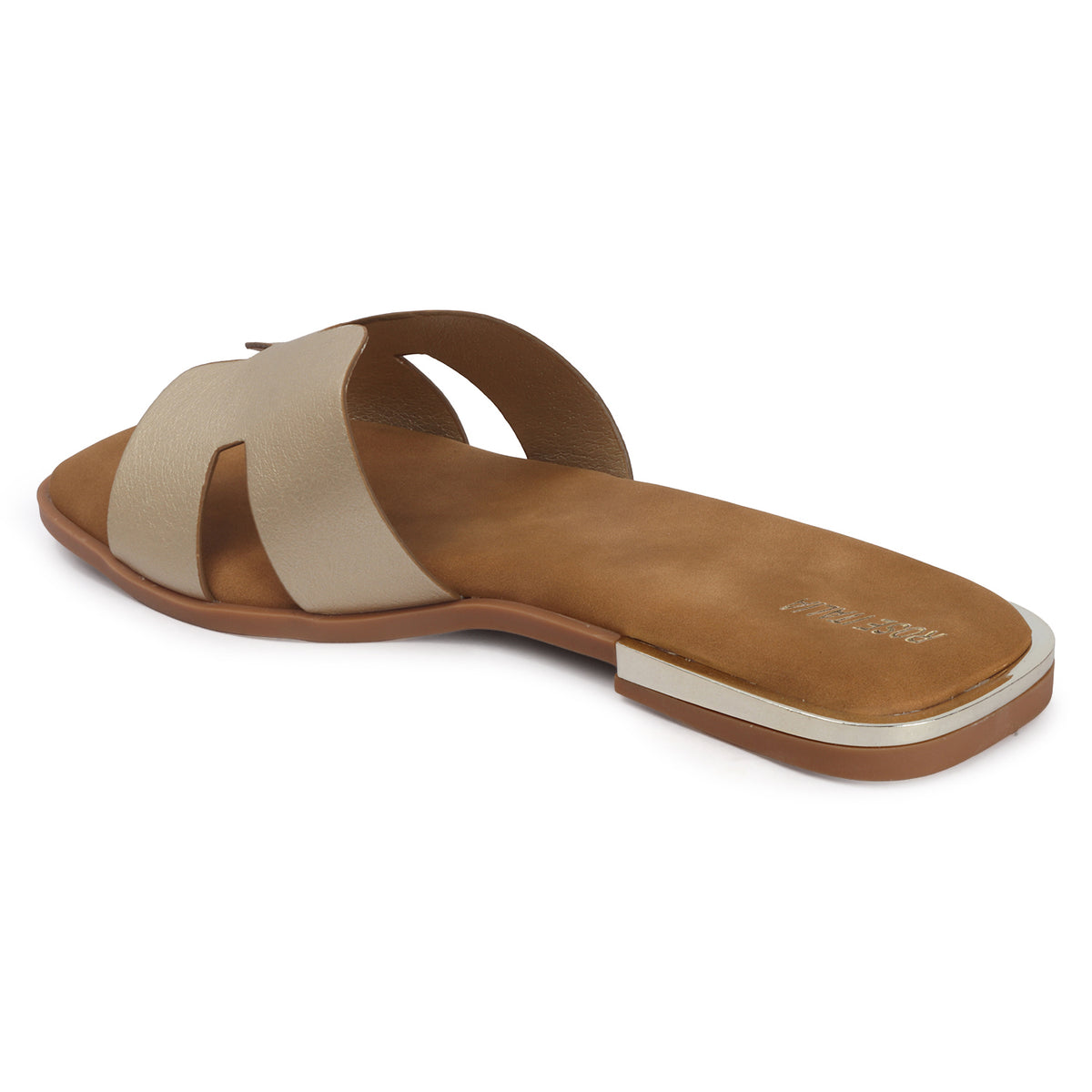H-cut Slip-on Flat Sandals