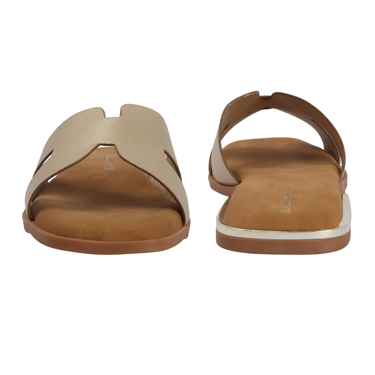 H-cut Slip-on Flat Sandals