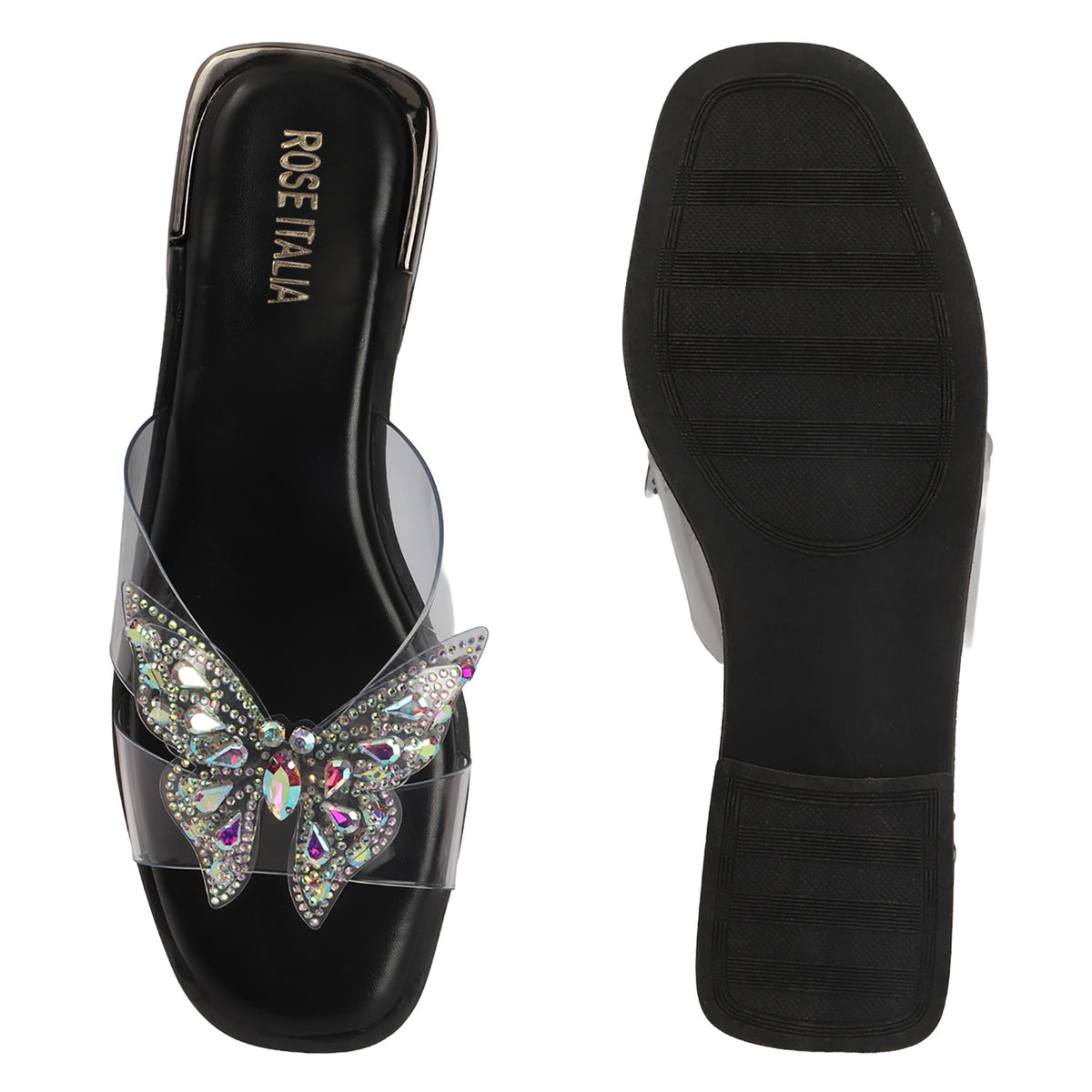 Butterfly Inspired Slip-on Flat Sandals