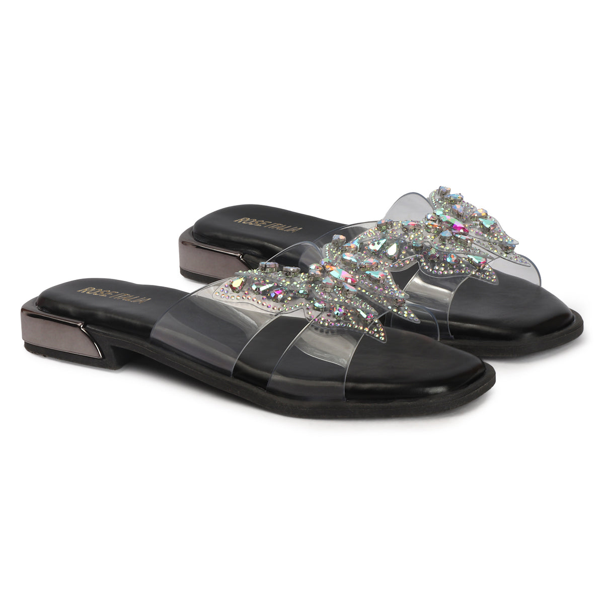 Butterfly Inspired Slip-on Flat Sandals