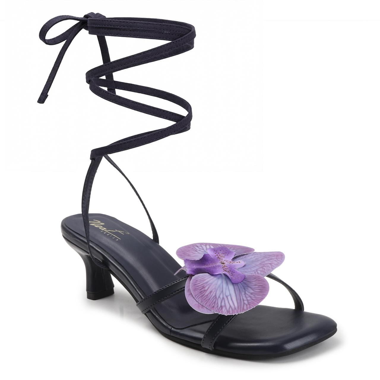 Orchid Flower Embellishment – Tie-Up Heels