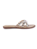 Rose Italia Embellished Flat Sandals