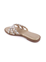 Rose Italia Embellished Flat Sandals